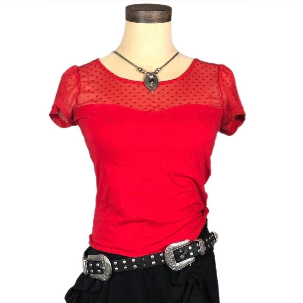 Ambiance-apparel Women's Red Shirt